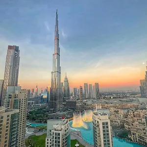 Prestige Living 2br With Full Burj Khalifa And Fountain View By Apartment Dubai